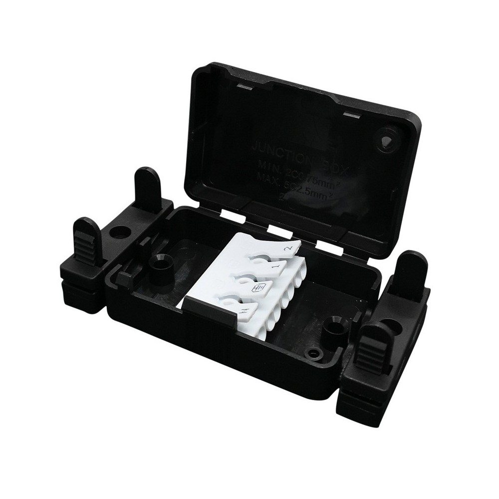 Smart samleboks, hvid - Med klemrække og aflastning, IP20 indendørs