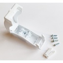 Hvid samleboks med quickconnector - 2-pol, aflastning, IP20, til indendørs brug