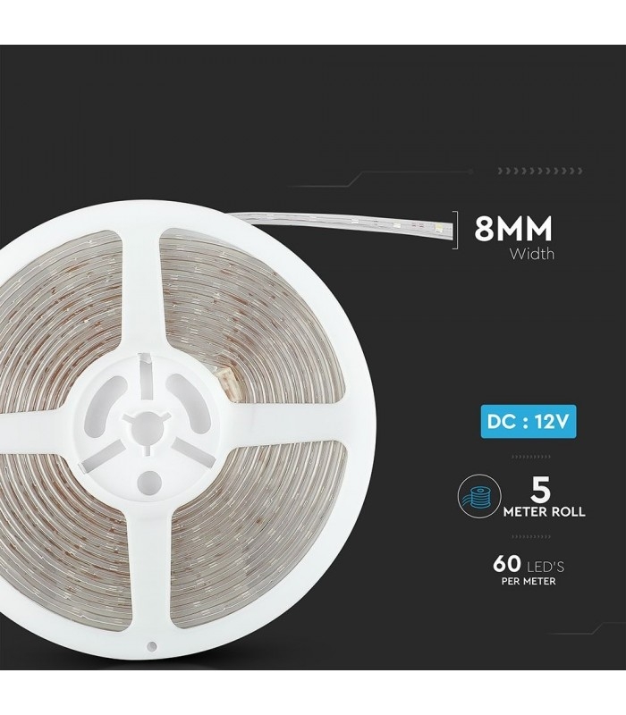 3,6W/m LED strip - 5m, grønt lys