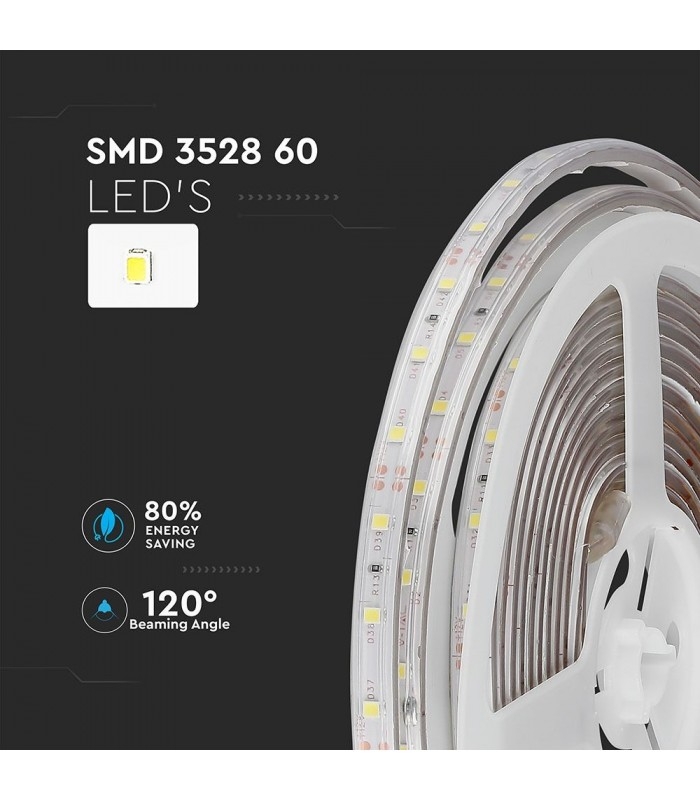 3,6W/m LED strip - 5m, grønt lys