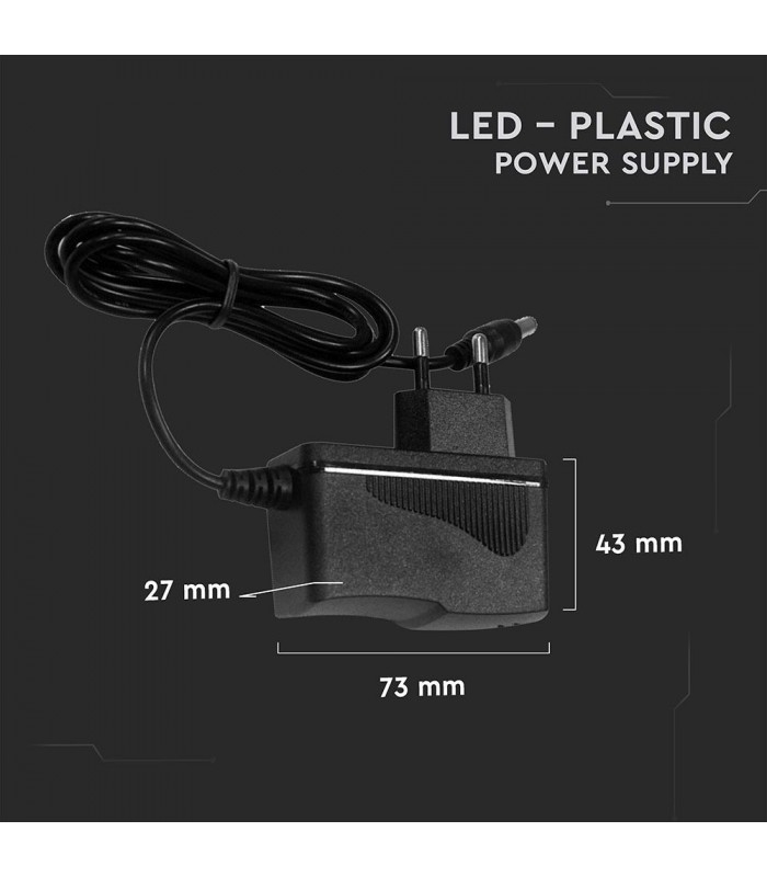 18W strømforsyning til LED strips - 12V DC, 1,5A, ip 44 kan bruges i  vådrum