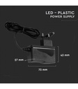 18W strømforsyning til LED strips - 12V DC, 1,5A, ip 44 kan bruges i  vådrum