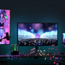 PC Sync LED Strip 24' Skærm 3 Sider - RGBIC, USB, 60 LED/m, 10W/m