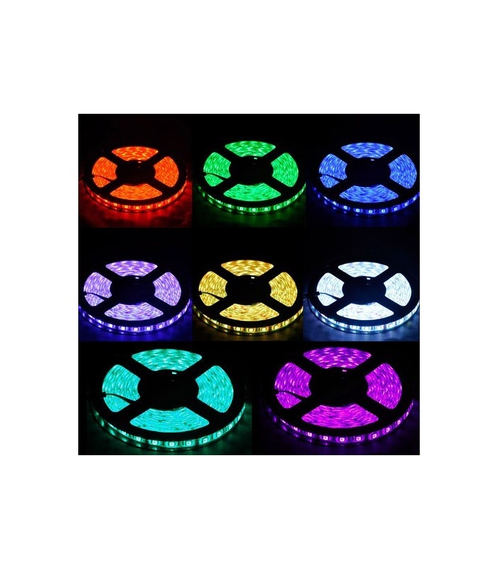 10,8W/m RGB LED strip - 5m, 60 LED pr. meter