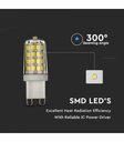 3W LED pære - Samsung LED chip, G9 3000k