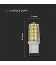3W LED pære - Samsung LED chip, G9 3000k