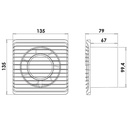 Planet Energy standard ventilator m. kugleleje