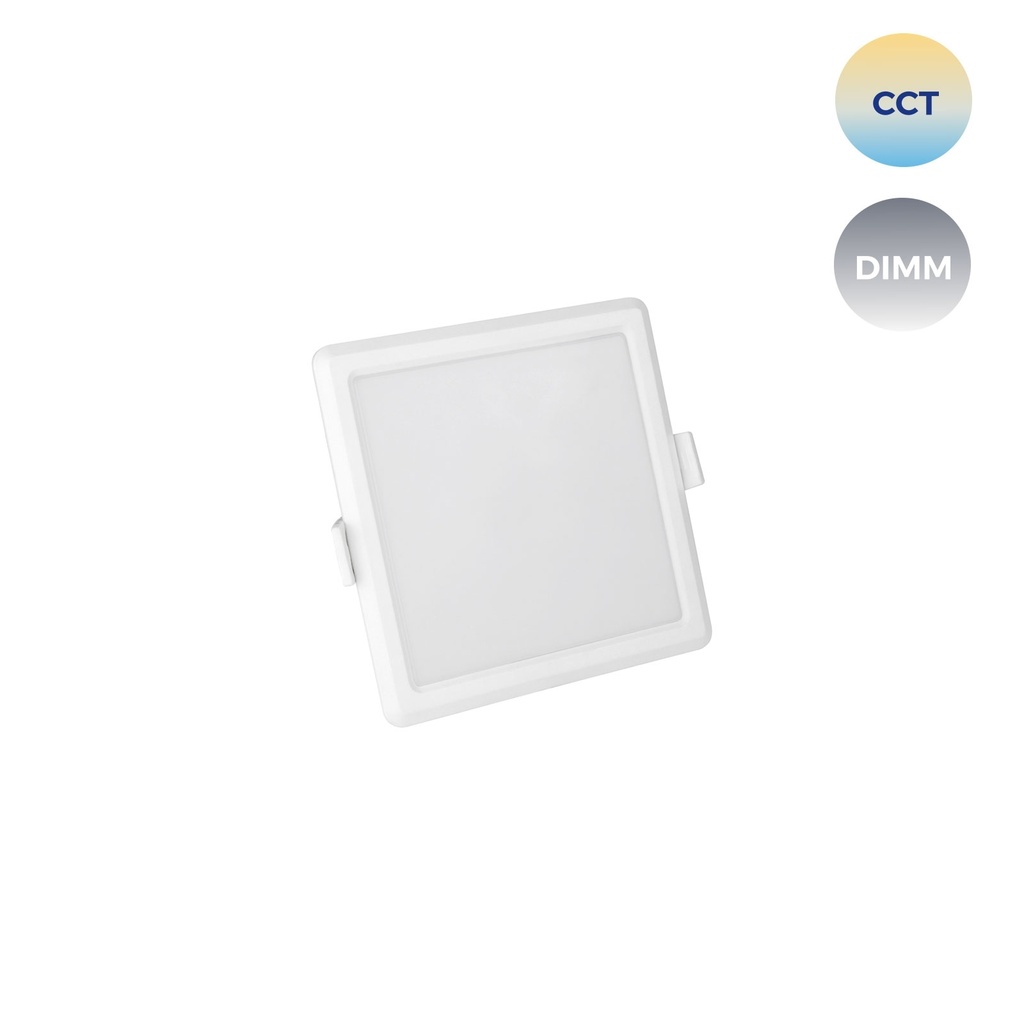 6W Led indbygnings panel 112*112mm med Justerbar kelvin