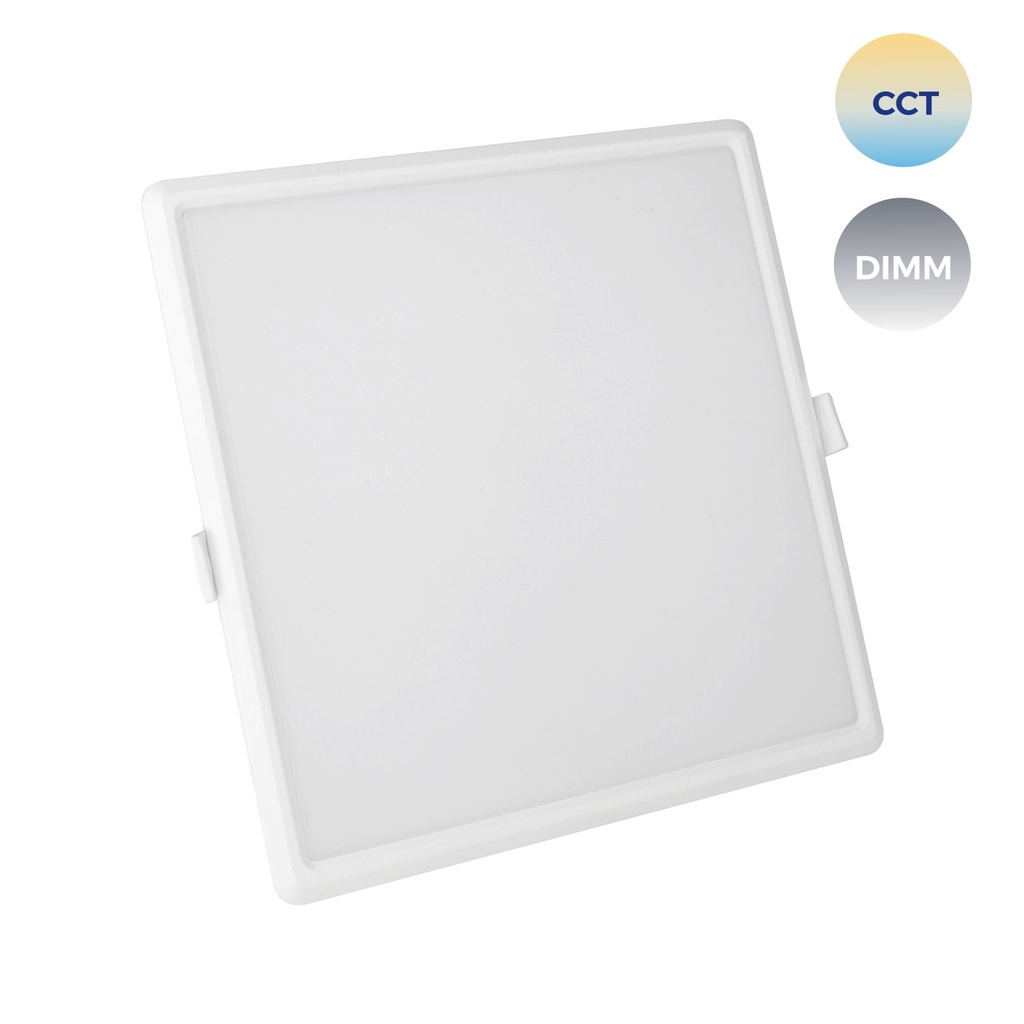 22W Led indbygnings panel 215*215mm med Justerbar kelvin