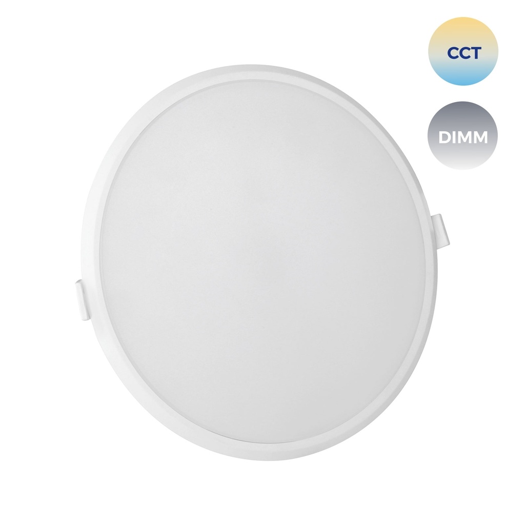 22W LED Indbygningspanel Ø215mm Med justerbar Kelvin