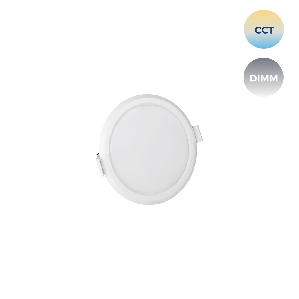 6W Led indbygnings panel Ø 112mm med Justerbar kelvin