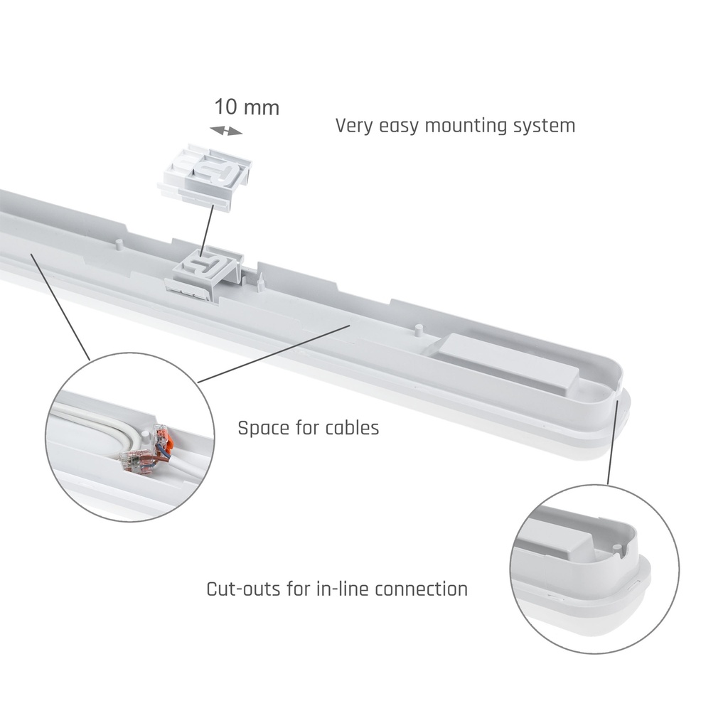 Limea LED 50W armatur 4000K 120 cm
