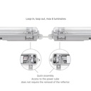 Limea LED armatur for LED rør 2x150cm IP65