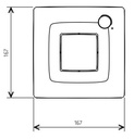 Ventilator Silent One Ø100 mm, med adaptiv hygrostat, hvid