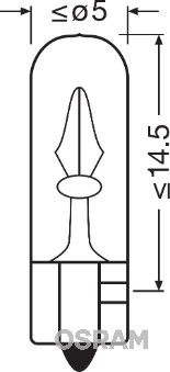 Osram original instrumentbelysnings pære