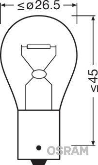 Osram blinklys 12V,  21W