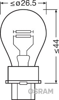 Osram original blinklys 12V, 27W