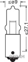 Osram original kabinelys 12V, 5W