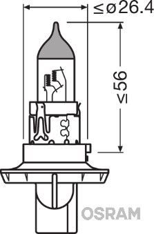 Osram original fjernlyspære