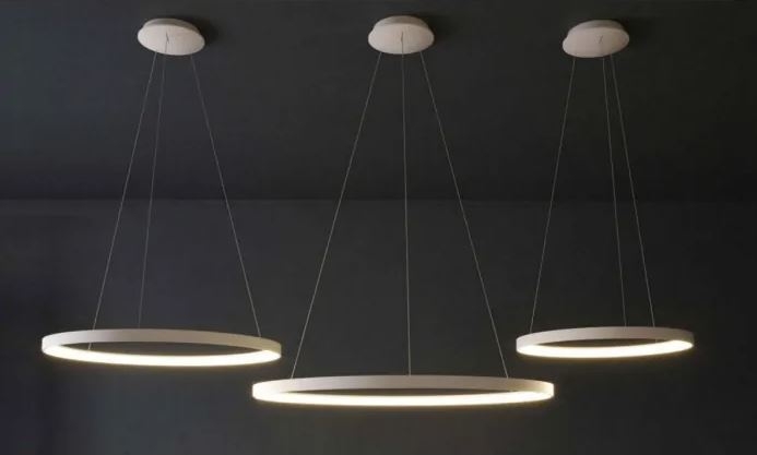 Nordic48 Dæmpbar LED lampe sort, inkl. ophæng