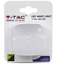 0,45W LED vågelampe Hvid, 230V,