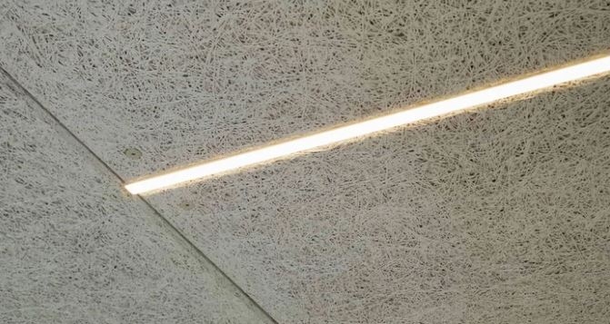 LED lysskinne 19W 60 cm 4000K til Troldtekt og akustikloft, 24V