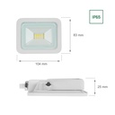 10W LED Projektør 6000K 830 Lumen