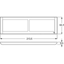 LK Fuga ramme SOFT 63 2x2m vandret - lysegrå