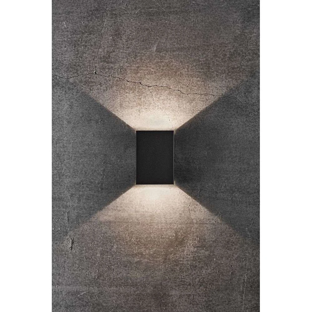 Fold 10 væg, 2x3,5W, 3000K, sort