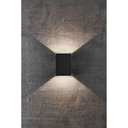 Fold 10 væg, 2x3,5W, 3000K, sort