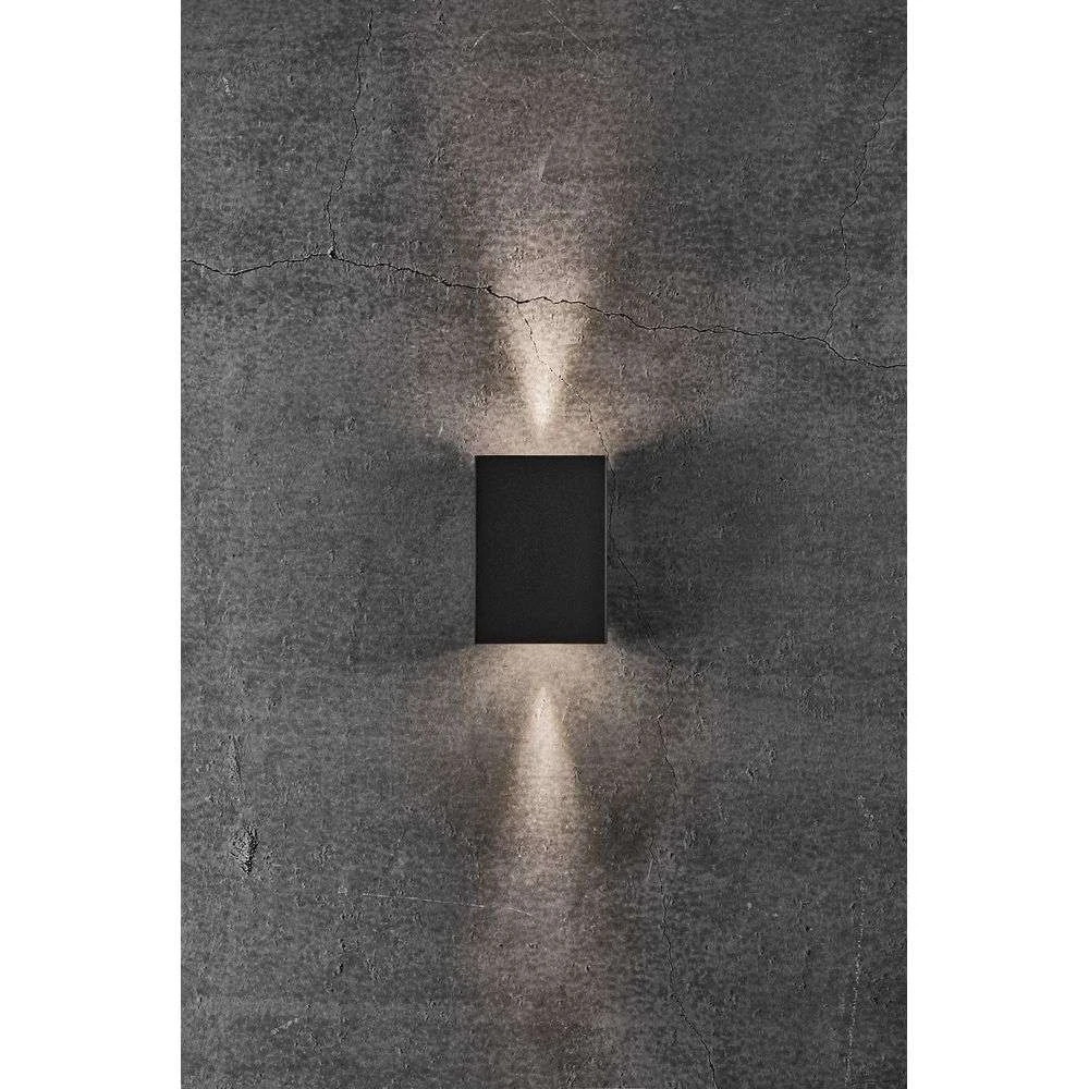 Fold 10 væg, 2x3,5W, 3000K, sort