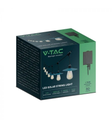 V-Tac Solcelle lyskæde med 15 stk. 0.2W pærer - 15 meter, IP44, inkl. lyskilde - 1,75W effekt, 50lm