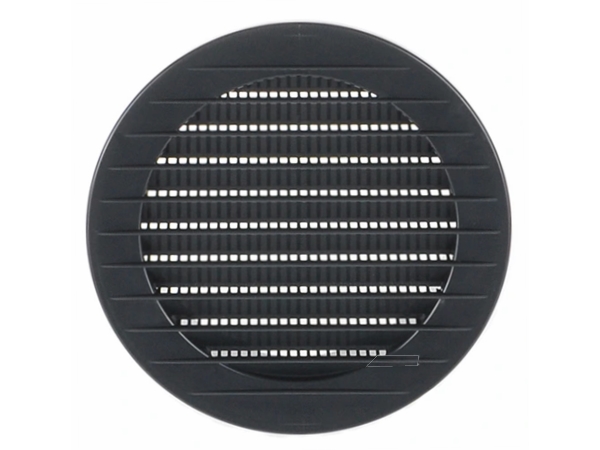 Rund ventilationsrist - Ø90mm, Grafit