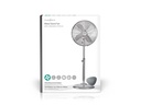Gulvventilator - Ø40cm, 230V / 50W, 3 hastigheder, Krom