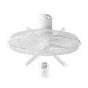 Fjernstyret gulvventilator - Højdejusterbar, Ø40cm