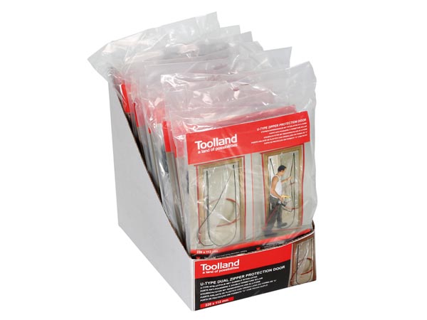 Afdækningsdør - Lynlås, U-Type, Kan genbruges