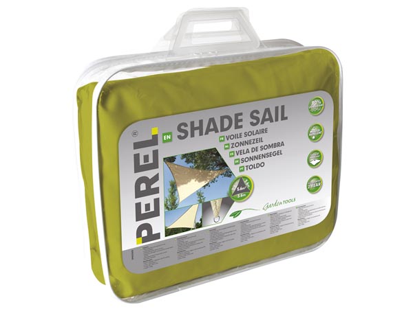 Trekantet solsejl - 3,6 x 3,6 x 3,6m LIME GRØN