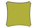 Kvadratisk solsejl - 5 x 5m, LIME GRØN