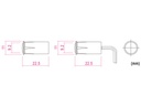 REED kontakt - Magnetisk (0,1A ved 30Vdc - NC) m. ledning
