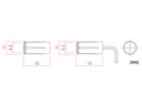 REED kontakt - Magnetisk 0,5A ved 100Vdc (SPST-NC)
