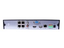 HD NVR netværksvideooptager - 9 x IP kam., 4 x PoE, 4K 8MP