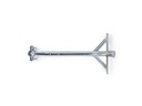 Parabolvægbeslag - Mast: Ø32-42mm, 550mm vægafstand, stål