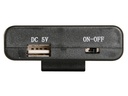 Batteriholder til 4xAA m. USB konnektor og kontakt