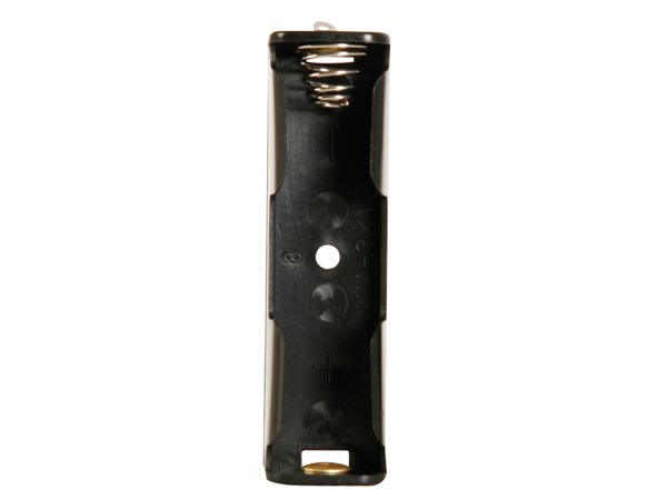 Batteriholder til 1xAA bat. (m. loddeflige)