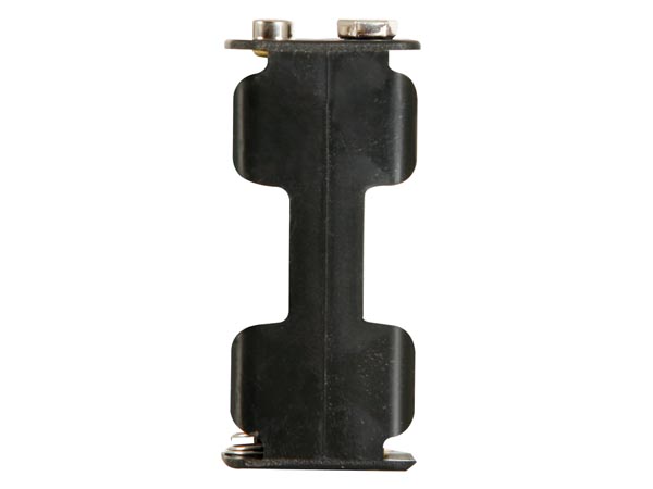 Batteriholder til 2xAA bat. (m. knapterminaler)