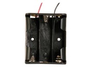 Batteriholder til 3xAA bat. (m. ledninger)
