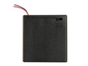 Batteriholder til 4xAA bat. m. afbryder, Sort (m. ledn.)