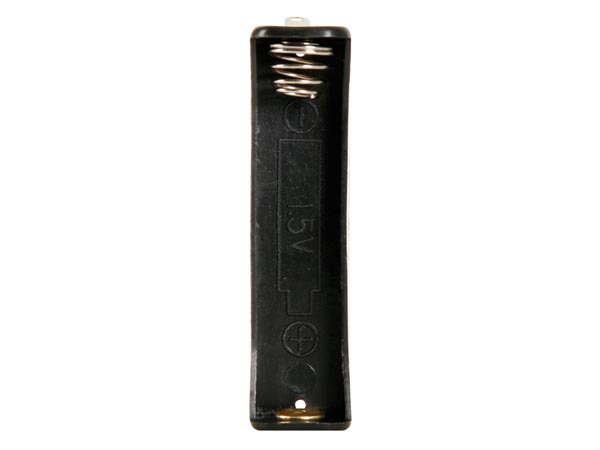 Batteriholder til 1xAAA bat. (m. loddeflige)