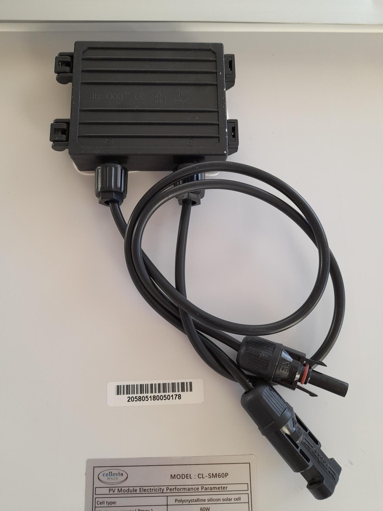 Polykrystallinsk solpanel - 18,2V / 60W