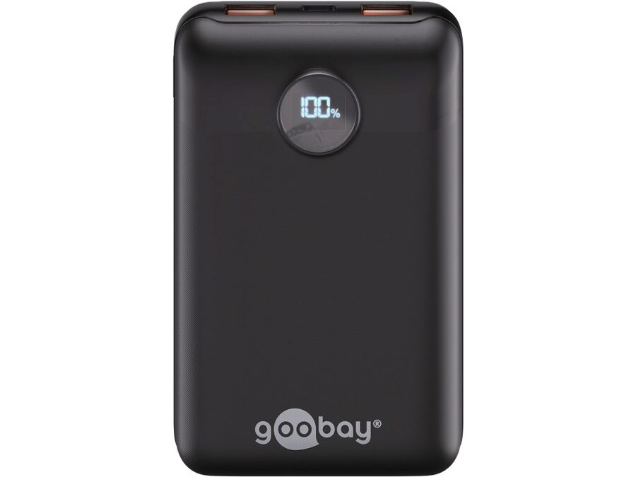 Power Bank Compact 20.000mAh, USB-A QC + USB-C PD (22W)